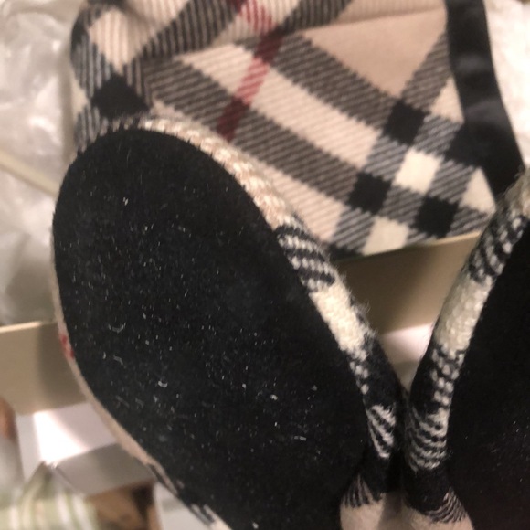 Burberry nova check camel wool slippers with case 39 Rare - Picture 10 of 14